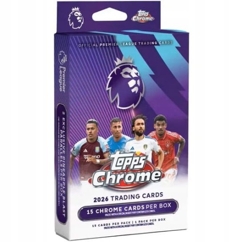 2026 Topps Chrome Premier League – Hanger Box